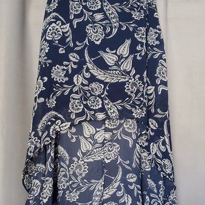 Forever 21 high low floral skirt